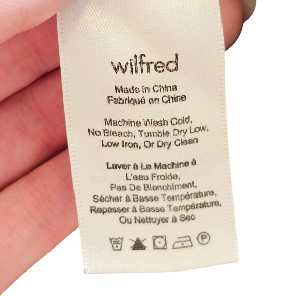 Wilfred Aritzia Speckled Dark Pencil Skirt Black Brown Sz XS - Picture 4 of 6